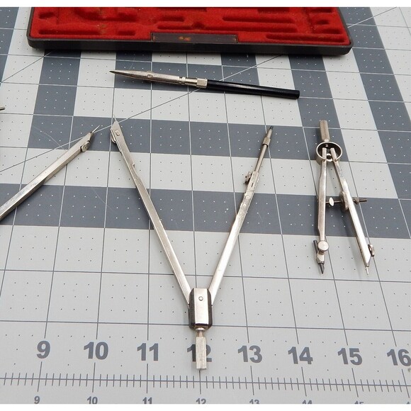 Lafayette 99-7003 Precision Drafting Tool Compass Drawing Set Made In Germany - Picture 5 of 11